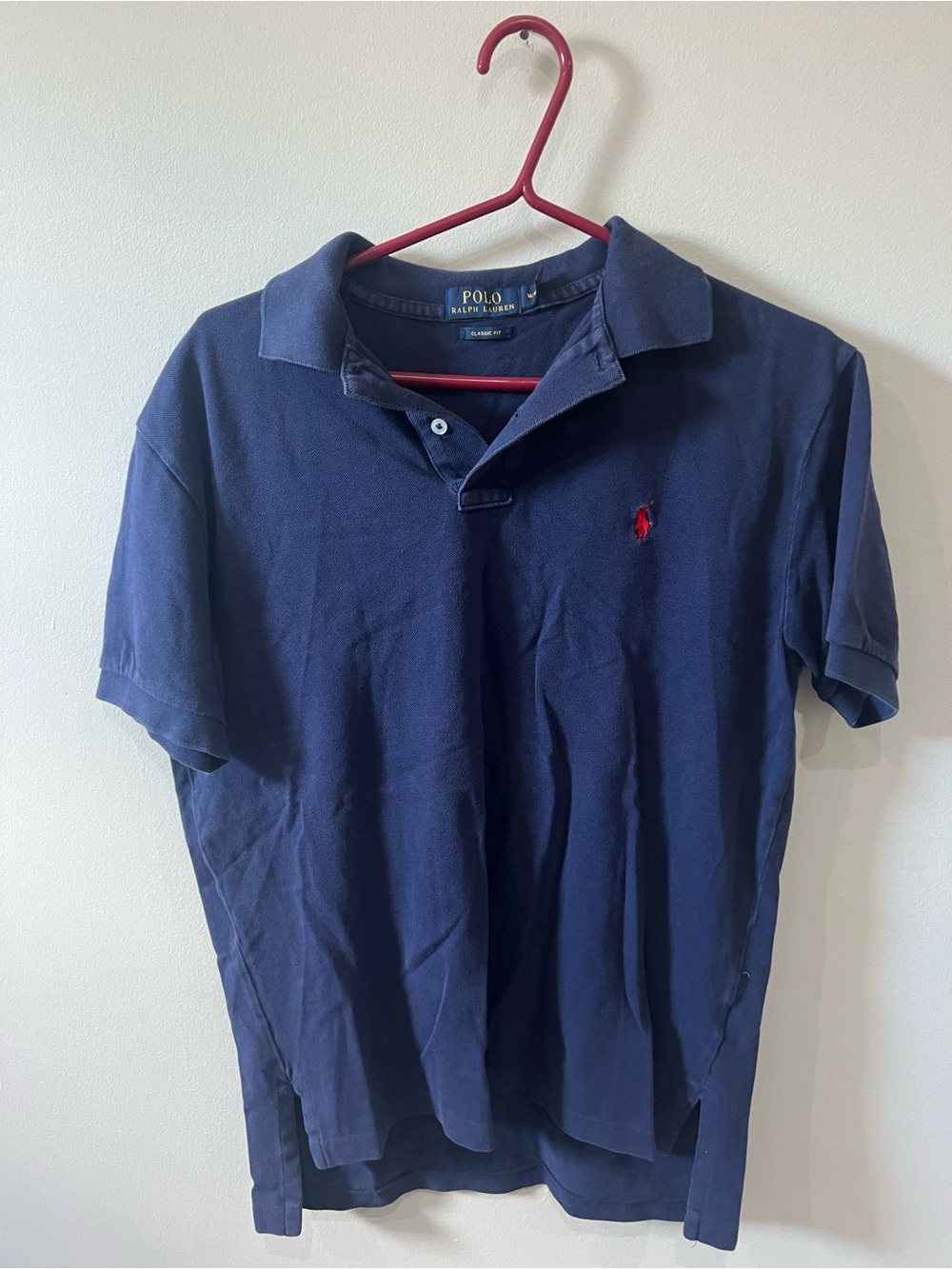 Polo by Ralph Lauren Navy Short-Sleeve Polo with Red Pony